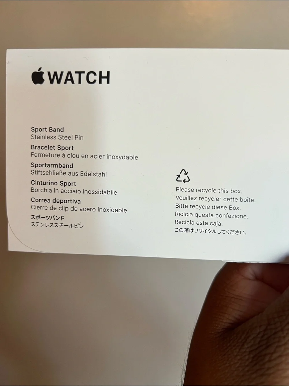 SE Starlight Apple Watch Sport Band